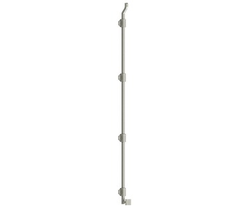 Deltana FPGM42 42" Modern Offset Surface Bolt with Offset, Heavy Duty, Solid Brass