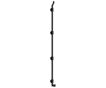 Deltana FPGM42 42" Modern Offset Surface Bolt with Offset, Heavy Duty, Solid Brass