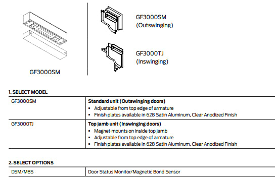 Schlage GF3000 Surface Mount Mag Lock