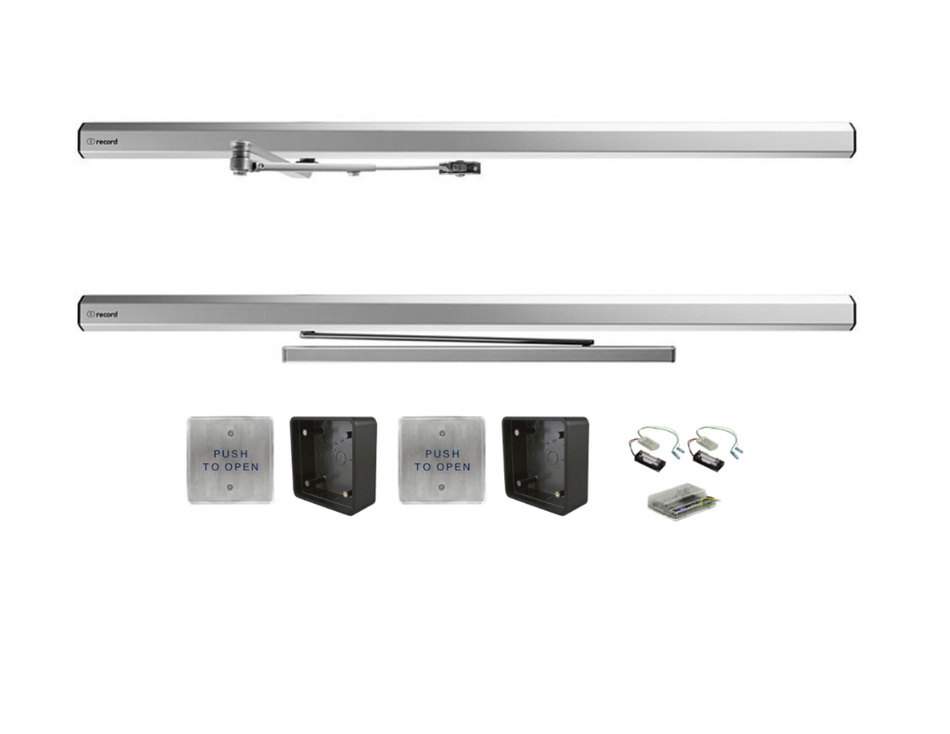 Record HA7 EZ36 KIT Slim Automatic Low Energy Door Operator With Push & Pull Arm