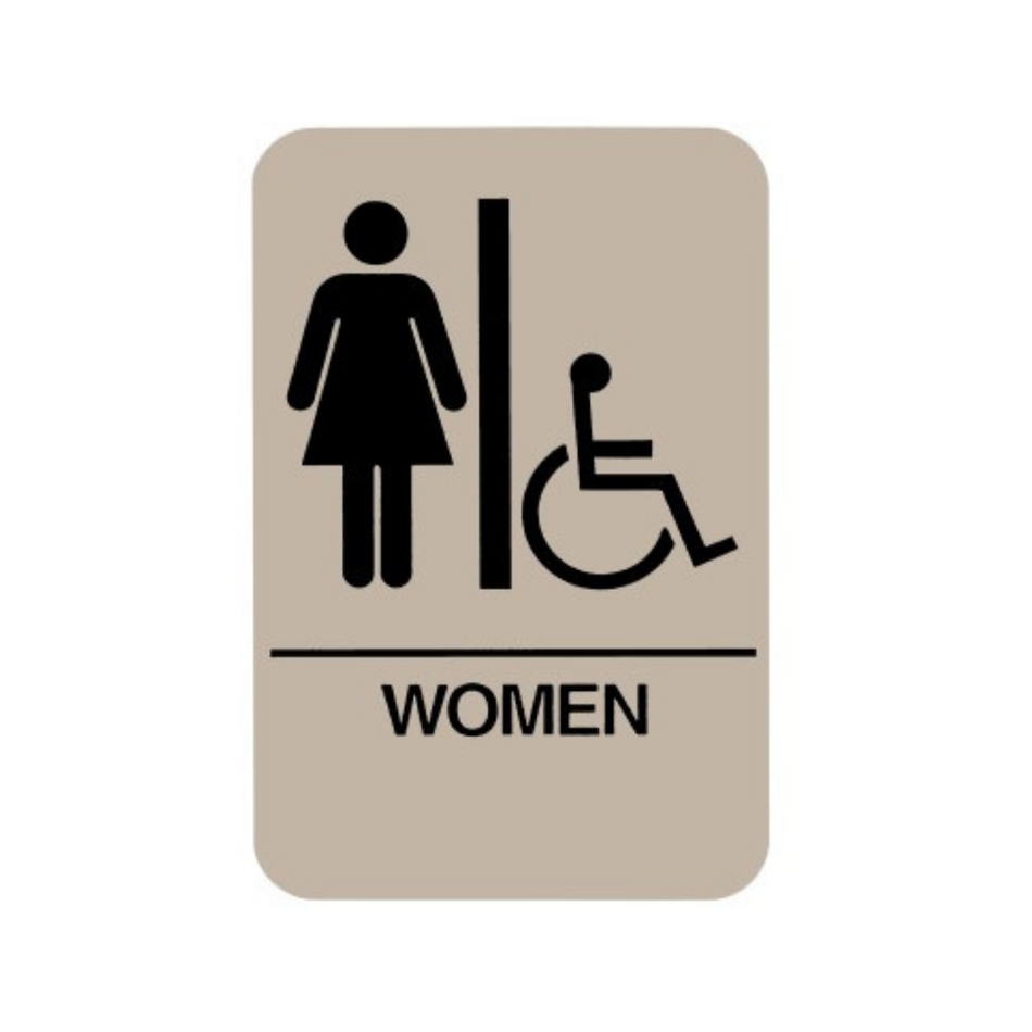 Don-jo HS-9050-05 ADA Sign Womens/Handicap