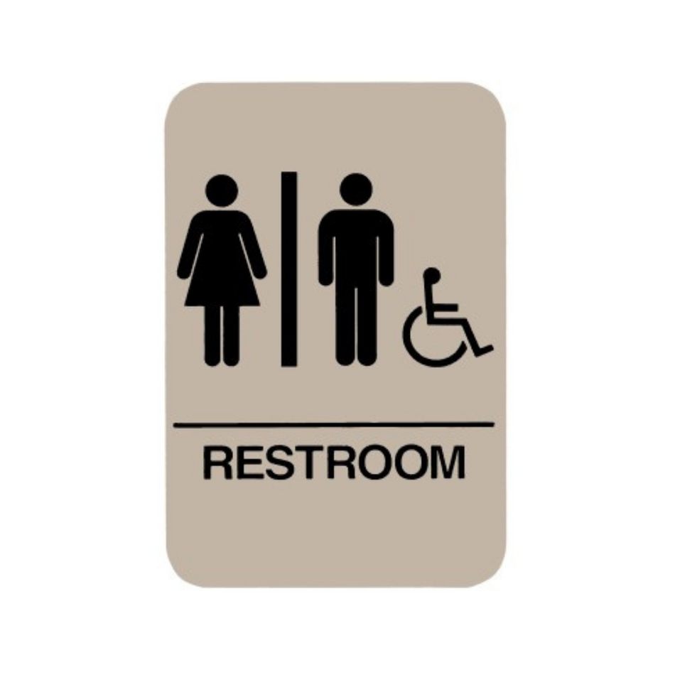 Don-jo HS-9050-32 ADA Sign Women/Men/Handicap