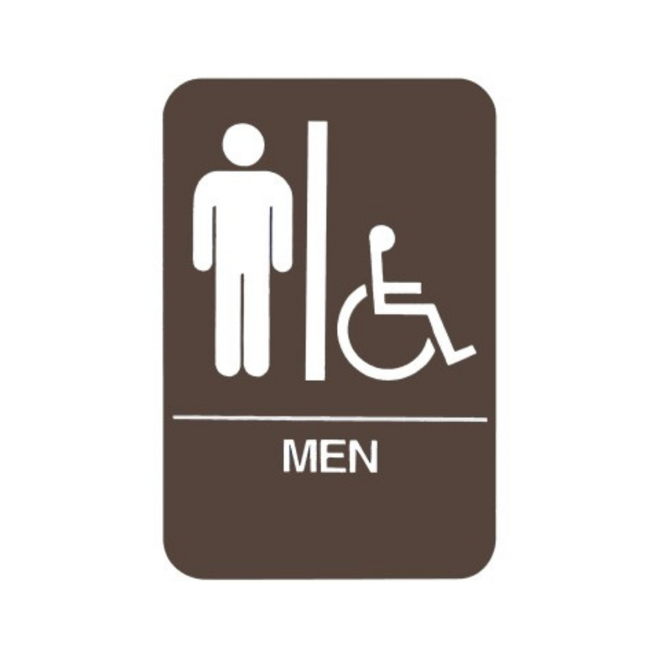 Don-jo HS-9060-01 ADA Sign Mens/Handicap