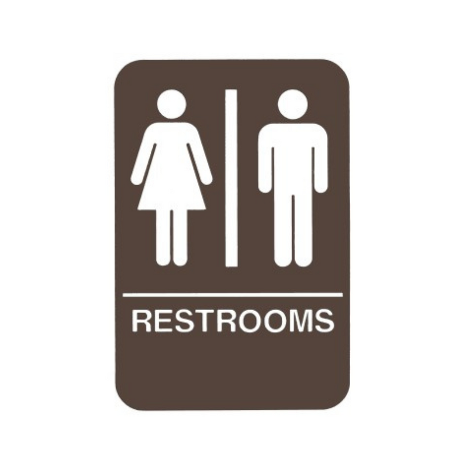 Don-jo HS-9060-03 ADA Sign Restrooms