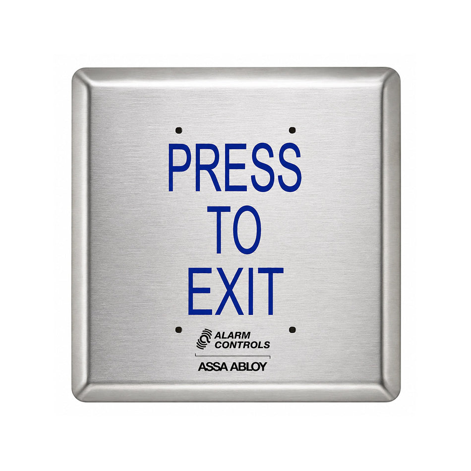 Alarm Controls Jumbo Push Plates with Hardwired Switch