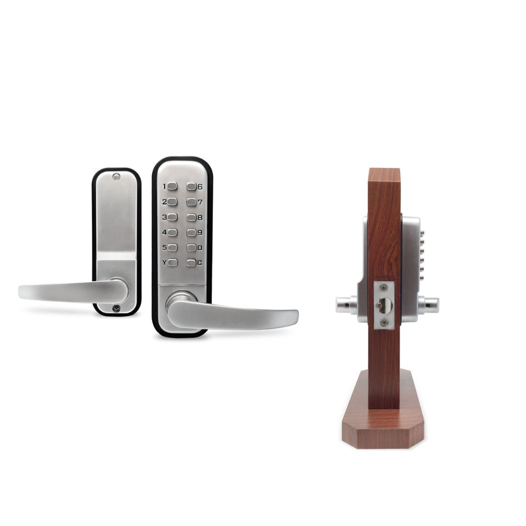 Push Button Lever Simple Key Code Mechanical Keyless Lever Door Lock With Combination Push Buttons – US ...