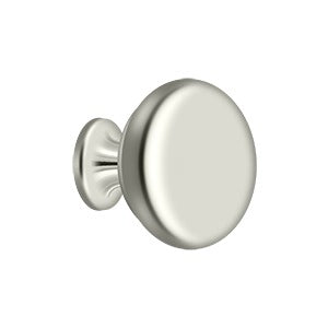 Deltana KR114 Knob Round Solid, Solid Brass, 1-1/4" Diameter