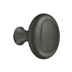 Deltana KRB175 Round Knob with Groove, Heavy-Duty, 1-3/4" Diameter, Solid Brass