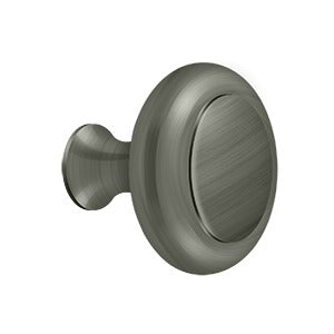 Deltana KRB175 Round Knob with Groove, Heavy-Duty, 1-3/4" Diameter, Solid Brass