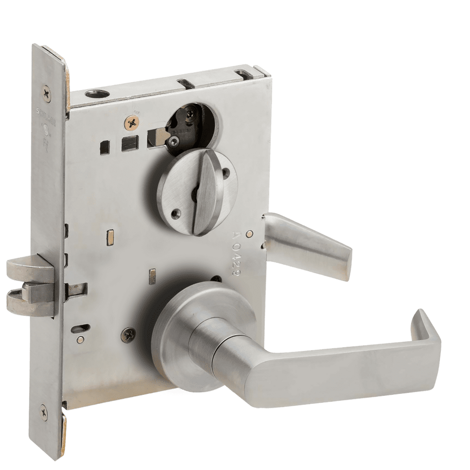 Schlage L9044 - Privacy With Coin Turn Outside - Grade 1 Mortise Non-Keyed Lever Lock