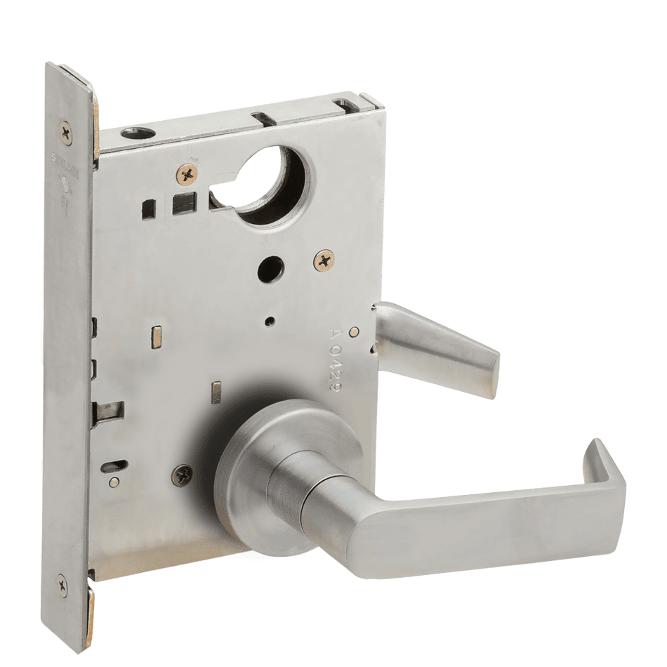 Schlage L9176 - Full Dummy Trim With Lock Case - Grade 1 Mortise Non-Keyed Lever Lock