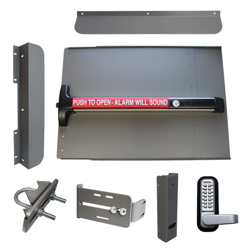 Lockey ED63 Edge Panic Shield Security Kit with Detex V-40xEBxW