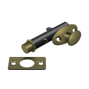 Deltana MB175 Mortise Bolt, 1-3/4" Backset, Solid Brass