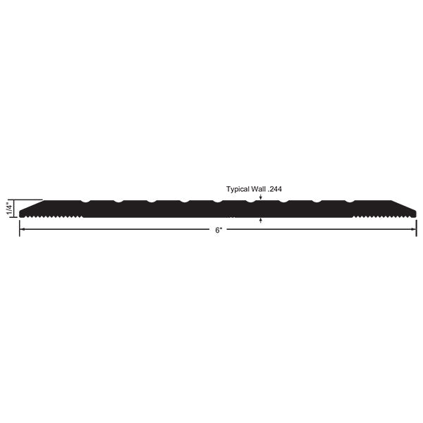 NGP 613HD Heavy-Duty Saddle Threshold – 6″ Wide x 1/4″ High – US Lock ...