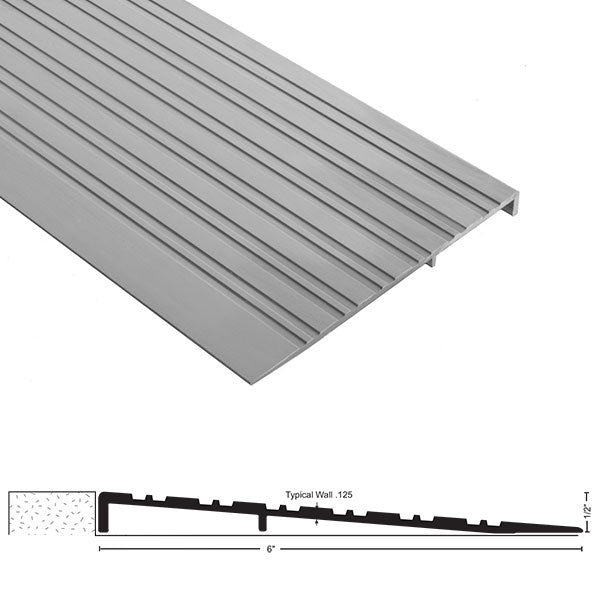 NGP 657 ADA Compliant Aluminum Ramp – 6″ Wide x 1/2″ High