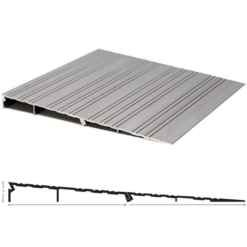 NGP R100 ADA Compliant Interlocking Ramp – 12″ Wide x 1″ High