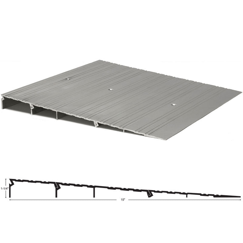 NGP R125 ADA Compliant Interlocking Ramp – 15″ Wide x 1-1/4″ High
