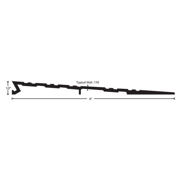 NGP R50 ADA Compliant Interlocking Ramp – 6″ Wide x 1/2″ High – US Lock ...