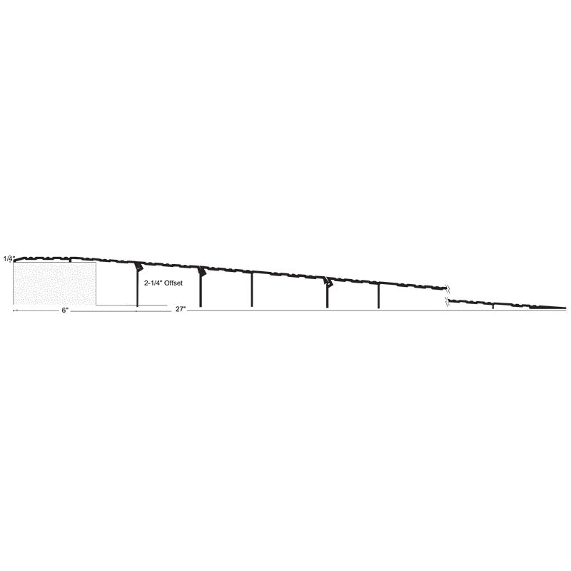 Locking Ramp Coupling Threaded NGP RO225 ADA Compliant Interlocking Ramp – 33″ Wide x 1/4″ High with ...