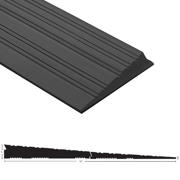 NGP RR42 ADA Compliant Interlocking Rubber Ramp – 12″ Wide x 1″ High