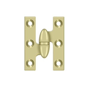 Deltana OK2015 Olive Knuckle 2" x 1-1/2" Hinge, Solid Brass (Each)