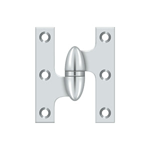 Deltana OK2520 Olive Knuckle 2-1/2" x 2" Hinge, Solid Brass (Each)