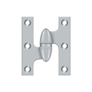 Deltana OK2520 Olive Knuckle 2-1/2" x 2" Hinge, Solid Brass (Each)