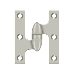 Deltana OK3025B Olive Knuckle 3" x 2-1/2" Hinge, Solid Brass (Each)