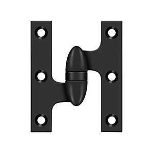 Deltana OK3025B Olive Knuckle 3" x 2-1/2" Hinge, Solid Brass (Each)