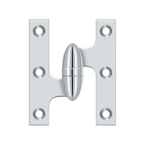 Deltana OK3025B Olive Knuckle 3" x 2-1/2" Hinge, Solid Brass (Each)