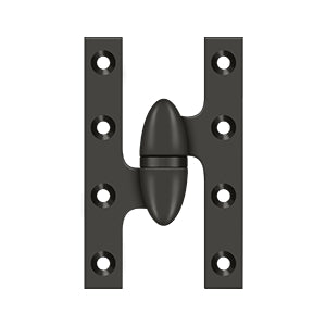 Deltana OK5032B Olive Knuckle 5" x 3-1/4" Hinge, Solid Brass (Each)