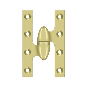 Deltana OK5032B Olive Knuckle 5" x 3-1/4" Hinge, Solid Brass (Each)