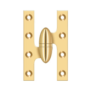 Deltana OK5032B Olive Knuckle 5" x 3-1/4" Hinge, Solid Brass (Each)