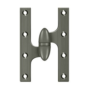 Deltana OK6038B Olive Knuckle 6" x 3-7/8" Hinge, Ball Bearing, Solid Brass (Each)