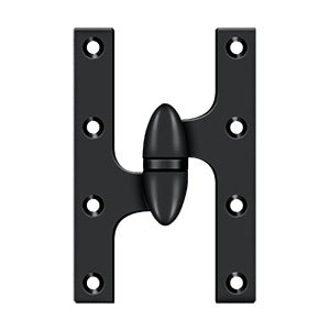 Deltana OK6038B Olive Knuckle 6" x 3-7/8" Hinge, Ball Bearing, Solid Brass (Each)