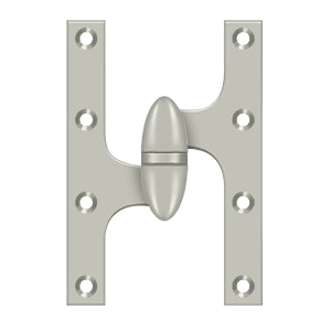 Deltana OK6040B Olive Knuckle 6" x 4" Hinge, Solid Brass (Each)