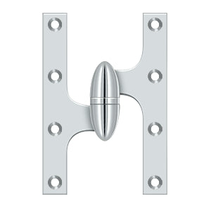 Deltana OK6040B Olive Knuckle 6" x 4" Hinge, Solid Brass (Each)