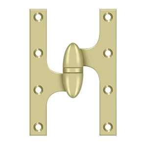 Deltana OK6040B Olive Knuckle 6" x 4" Hinge, Solid Brass (Each)