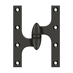 Deltana OK6045B Olive Knuckle 6" x 4-1/2" Hinge, Solid Brass (Each)