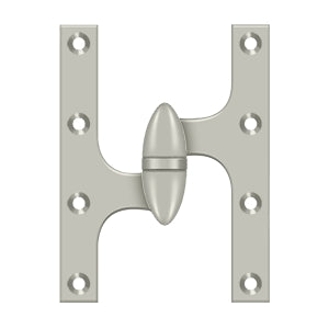 Deltana OK6045B Olive Knuckle 6" x 4-1/2" Hinge, Solid Brass (Each)