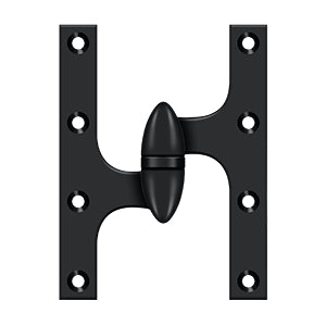 Deltana OK6045B Olive Knuckle 6" x 4-1/2" Hinge, Solid Brass (Each)