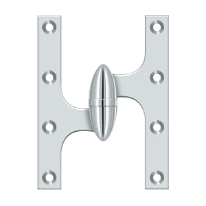 Deltana OK6045B Olive Knuckle 6" x 4-1/2" Hinge, Solid Brass (Each)
