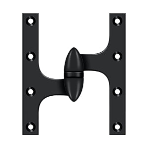 Deltana OK6050B Olive Knuckle 6" x 5" Hinge, Solid Brass (Each)