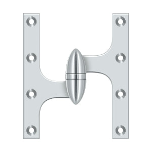 Deltana OK6050B Olive Knuckle 6" x 5" Hinge, Solid Brass (Each)
