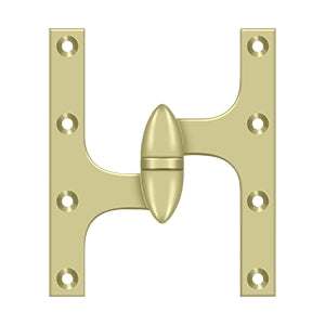 Deltana OK6050B Olive Knuckle 6" x 5" Hinge, Solid Brass (Each)