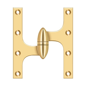 Deltana OK6050B Olive Knuckle 6" x 5" Hinge, Solid Brass (Each)