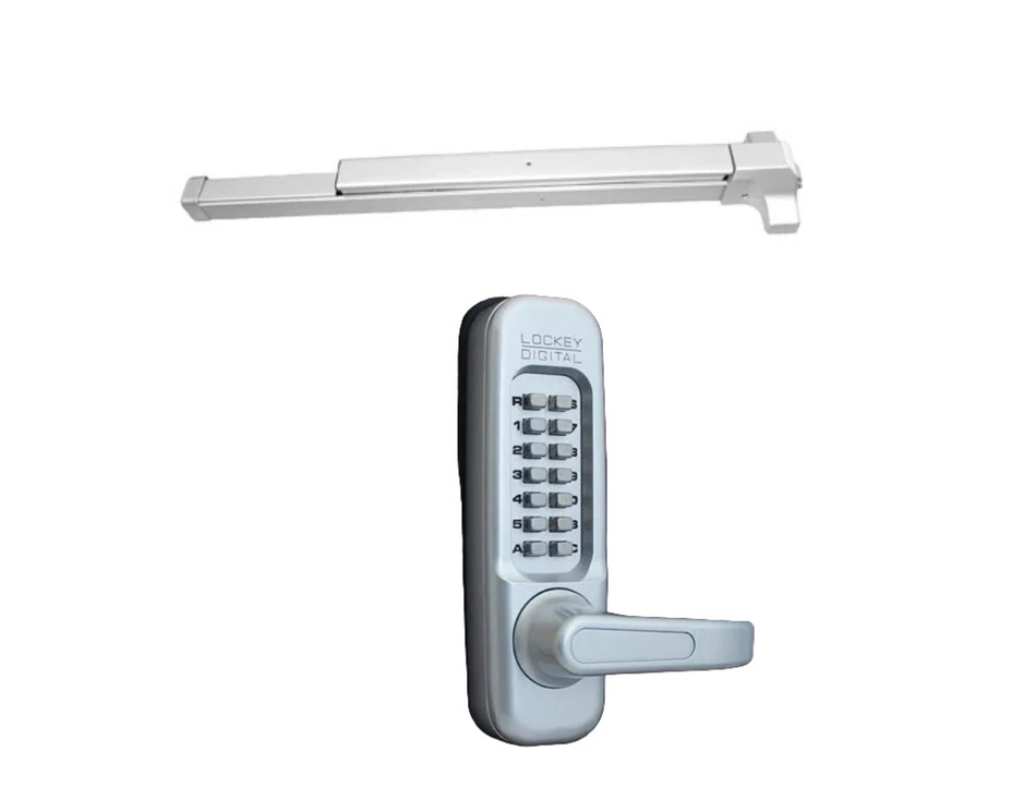 Lockey PB1100 x 115P Exit Device & Mechanical Exit Trim Kit