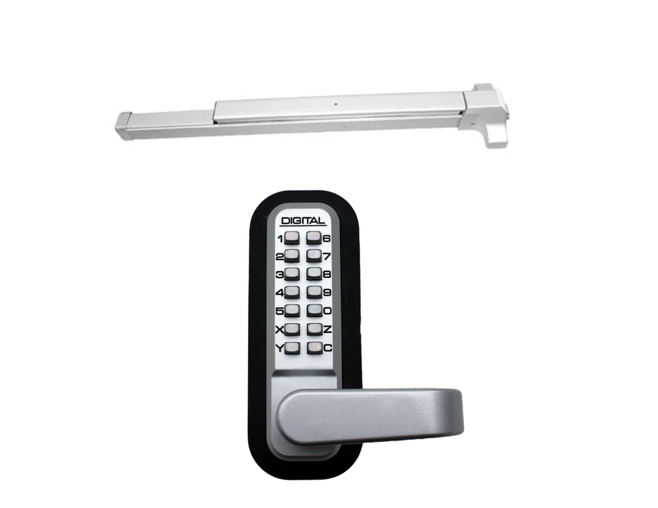 Lockey PB1100 x 285P Exit Device & Mechanical Exit Trim Kit