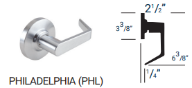 PDQ SD126 Passage Grade 2 Lever Lock