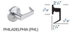 PDQ SD126 Passage Grade 2 Lever Lock